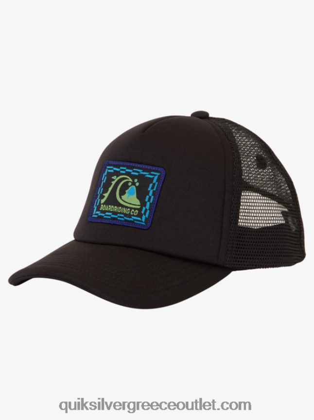 2-7 ύπουλο καπέλο για φορτηγατζή Quiksilver αγόρια 66LP841891 μαύρος