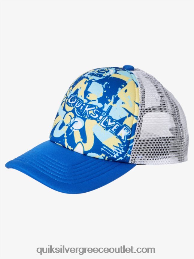 2-7 καπέλο φορτηγατζή κοτέτσι Quiksilver αγόρια 66LP842205 αναπνευστήρας μπλε