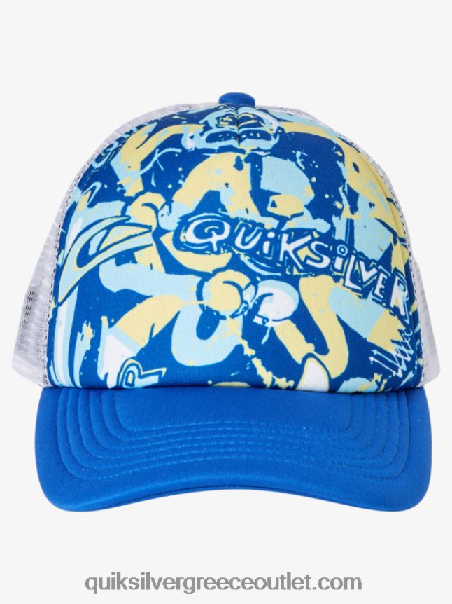 2-7 καπέλο φορτηγατζή κοτέτσι Quiksilver αγόρια 66LP842205 αναπνευστήρας μπλε