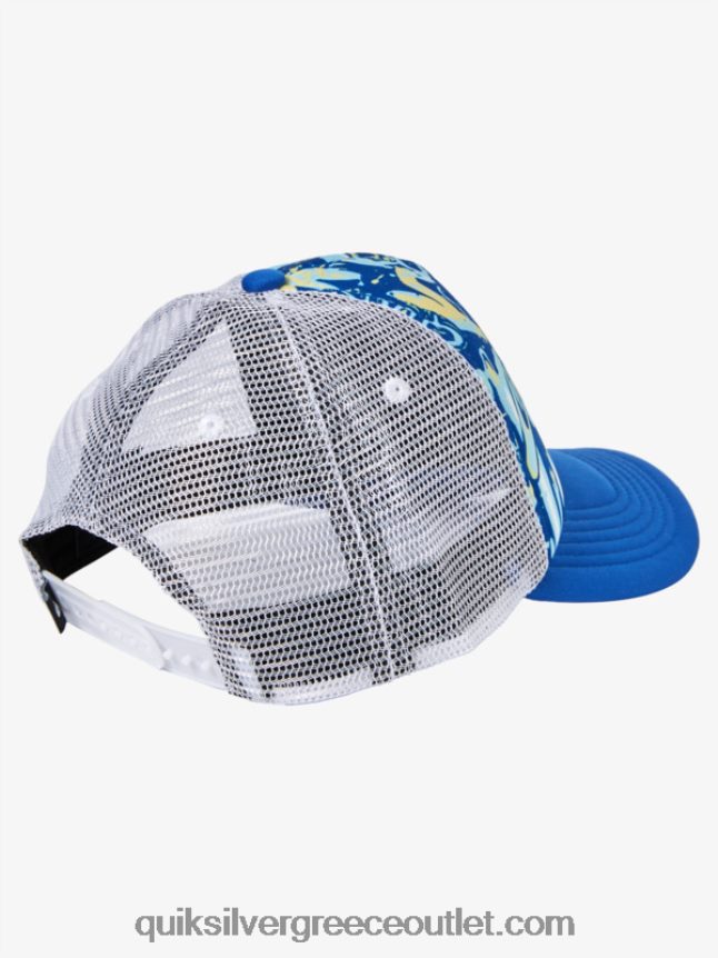 2-7 καπέλο φορτηγατζή κοτέτσι Quiksilver αγόρια 66LP842205 αναπνευστήρας μπλε