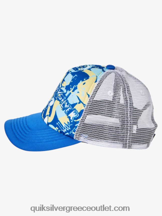 2-7 καπέλο φορτηγατζή κοτέτσι Quiksilver αγόρια 66LP842205 αναπνευστήρας μπλε