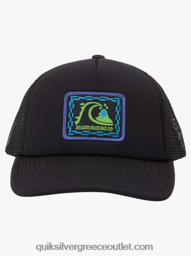 8-16 ύπουλο καπέλο snapback κορυφής Quiksilver αγόρια 66LP842045 μαύρος
