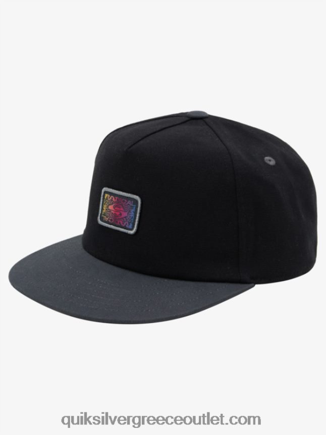 8-16 zinger snapback καπέλο Quiksilver αγόρια 66LP842050 μαύρος