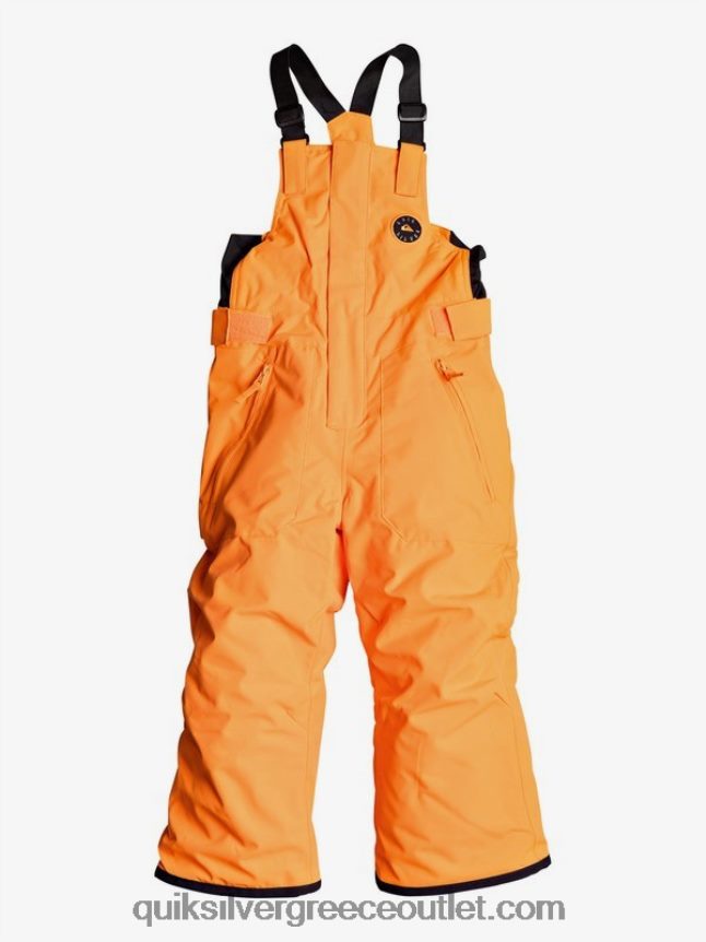 2-7 πορτοκαλί παντελόνια χιονιού με μόνωση boogie Quiksilver αγόρια 66LP842295 συγκλονιστικό πορτοκαλί