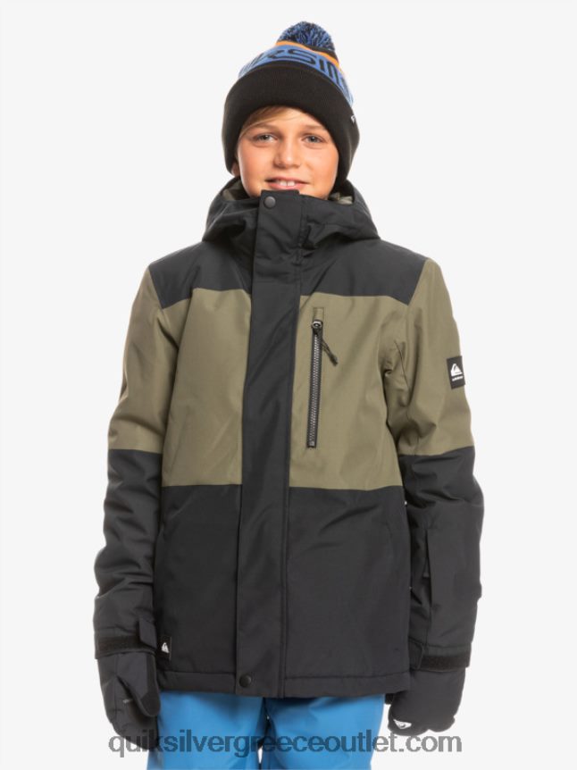 Τεχνικό χιονοτζάκετ 8-16 mission block Quiksilver αγόρια 66LP842337 αληθινό μαύρο