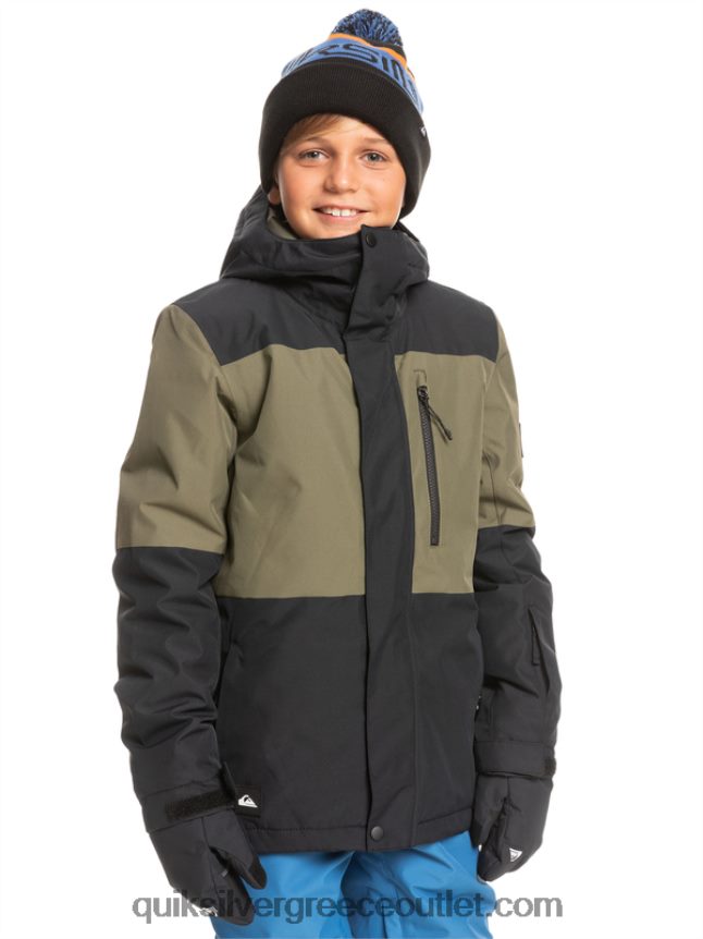 Τεχνικό χιονοτζάκετ 8-16 mission block Quiksilver αγόρια 66LP842337 αληθινό μαύρο