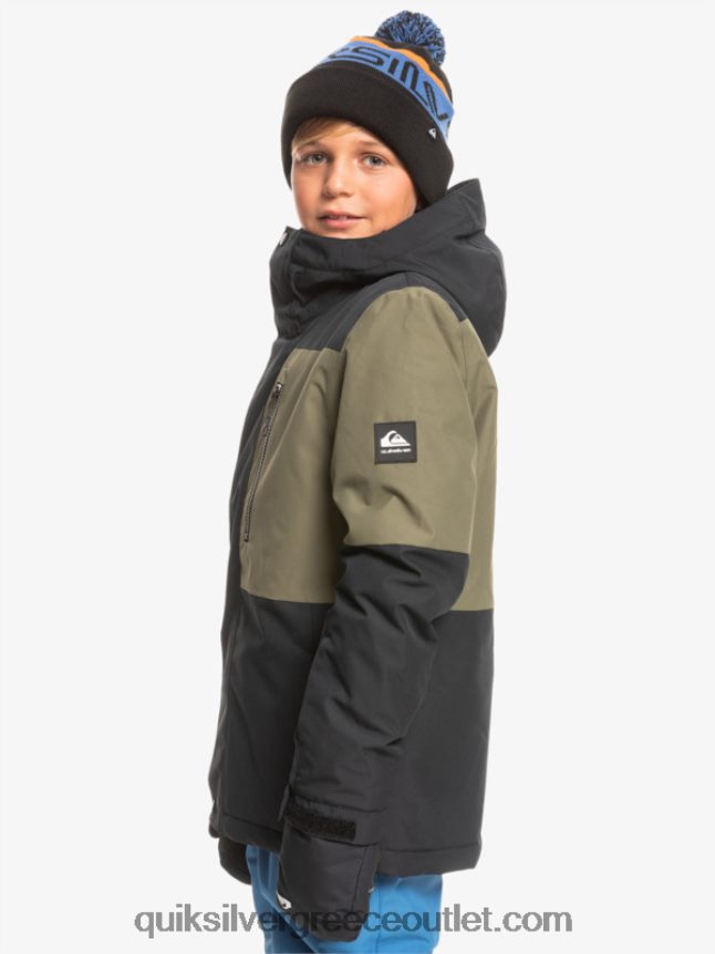 Τεχνικό χιονοτζάκετ 8-16 mission block Quiksilver αγόρια 66LP842337 αληθινό μαύρο