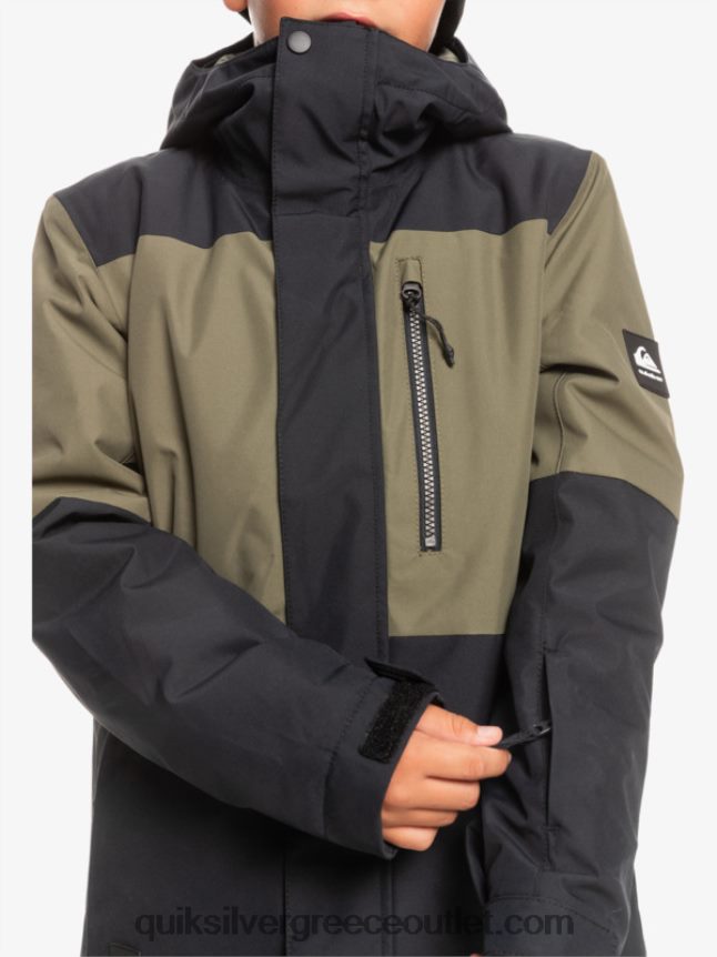 Τεχνικό χιονοτζάκετ 8-16 mission block Quiksilver αγόρια 66LP842337 αληθινό μαύρο