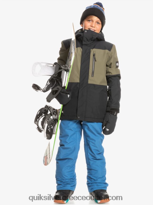 Τεχνικό χιονοτζάκετ 8-16 mission block Quiksilver αγόρια 66LP842337 αληθινό μαύρο