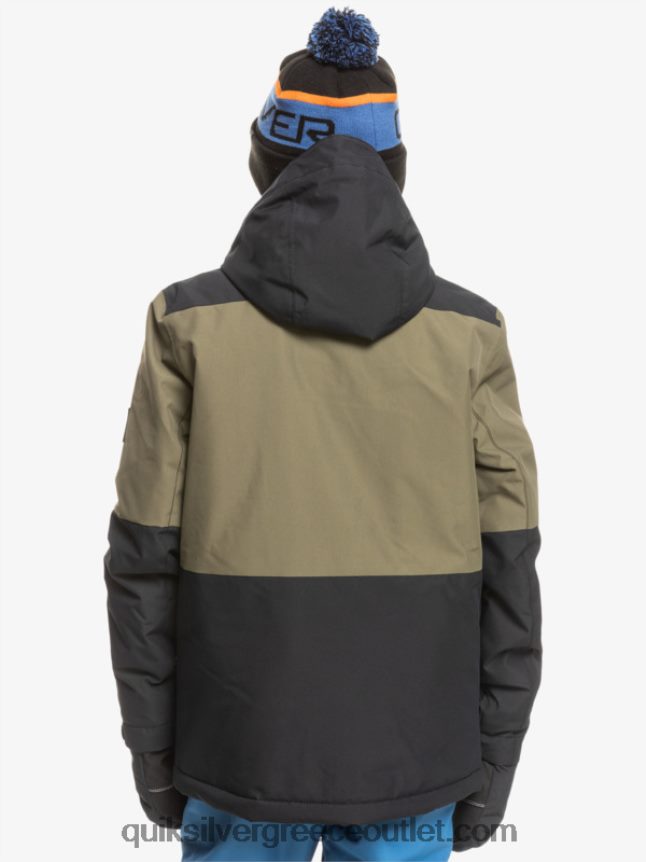 Τεχνικό χιονοτζάκετ 8-16 mission block Quiksilver αγόρια 66LP842337 αληθινό μαύρο