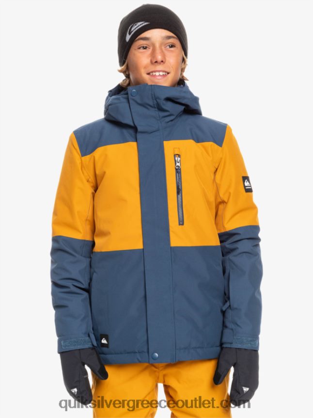 Τεχνικό χιονοτζάκετ 8-16 mission block Quiksilver αγόρια 66LP842338 διακριτικά μπλε