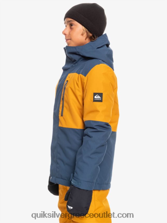 Τεχνικό χιονοτζάκετ 8-16 mission block Quiksilver αγόρια 66LP842338 διακριτικά μπλε
