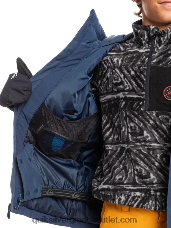 Τεχνικό χιονοτζάκετ 8-16 mission block Quiksilver αγόρια 66LP842338 διακριτικά μπλε