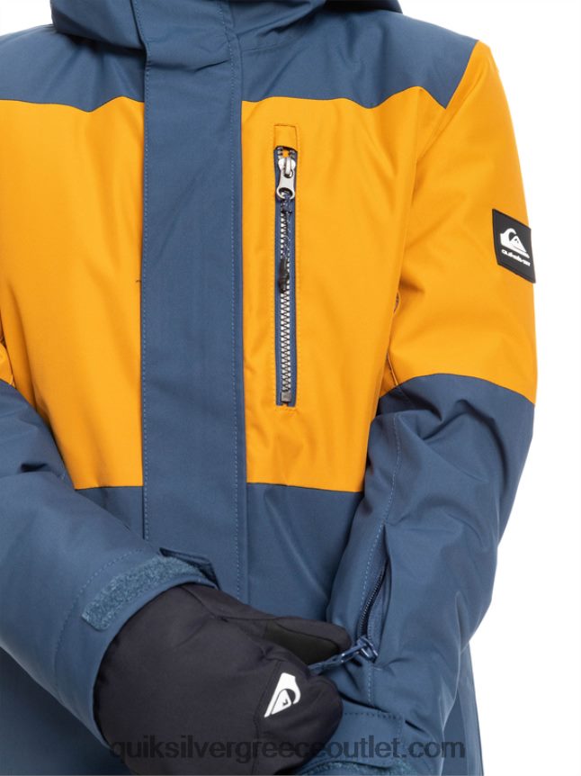 Τεχνικό χιονοτζάκετ 8-16 mission block Quiksilver αγόρια 66LP842338 διακριτικά μπλε