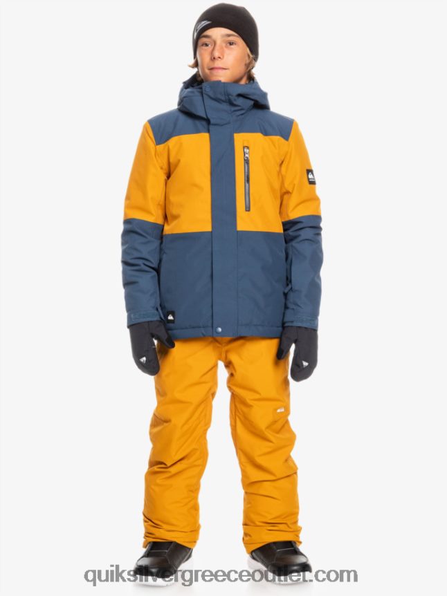 Τεχνικό χιονοτζάκετ 8-16 mission block Quiksilver αγόρια 66LP842338 διακριτικά μπλε