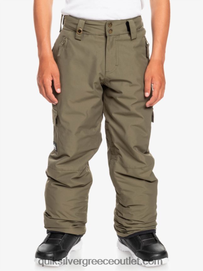 Παντελόνι χιονιού 8-16 porter Quiksilver αγόρια 66LP842259 φύλλο σταφυλιού