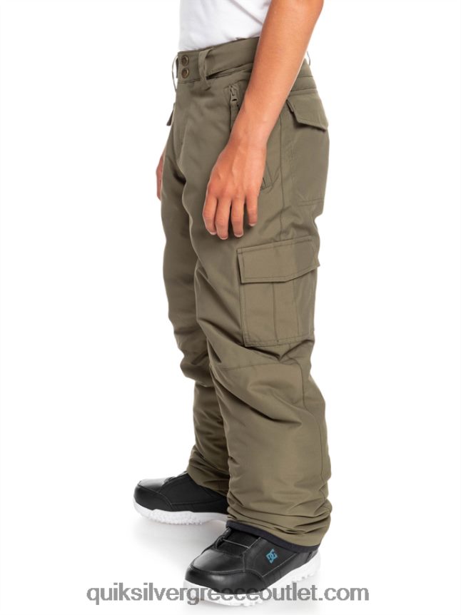 Παντελόνι χιονιού 8-16 porter Quiksilver αγόρια 66LP842259 φύλλο σταφυλιού