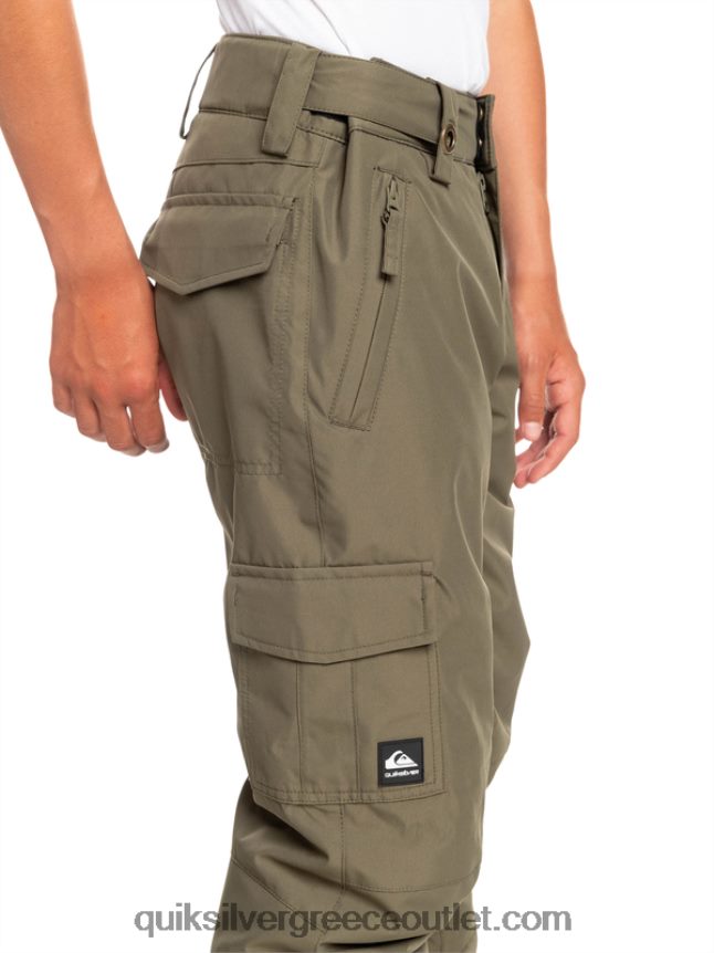 Παντελόνι χιονιού 8-16 porter Quiksilver αγόρια 66LP842259 φύλλο σταφυλιού