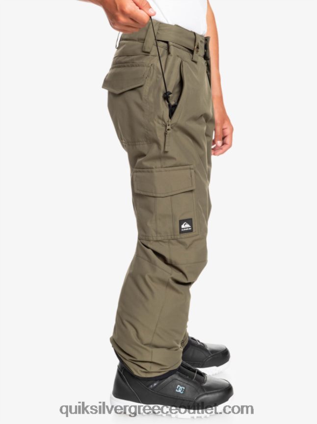 Παντελόνι χιονιού 8-16 porter Quiksilver αγόρια 66LP842259 φύλλο σταφυλιού