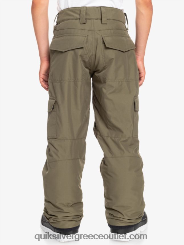 Παντελόνι χιονιού 8-16 porter Quiksilver αγόρια 66LP842259 φύλλο σταφυλιού