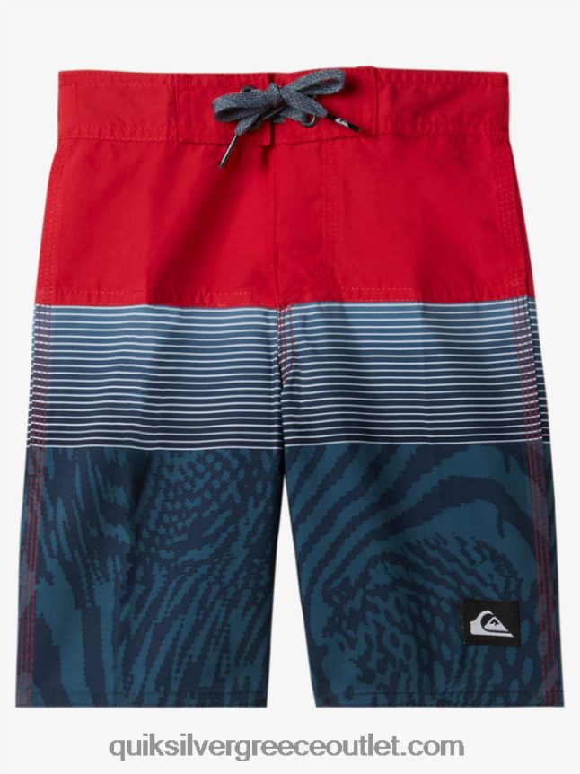 2-7 καθημερινά πάνελ 14 επιτραπέζια σορτς Quiksilver αγόρια 66LP841896 κόκκινο υψηλού κινδύνου