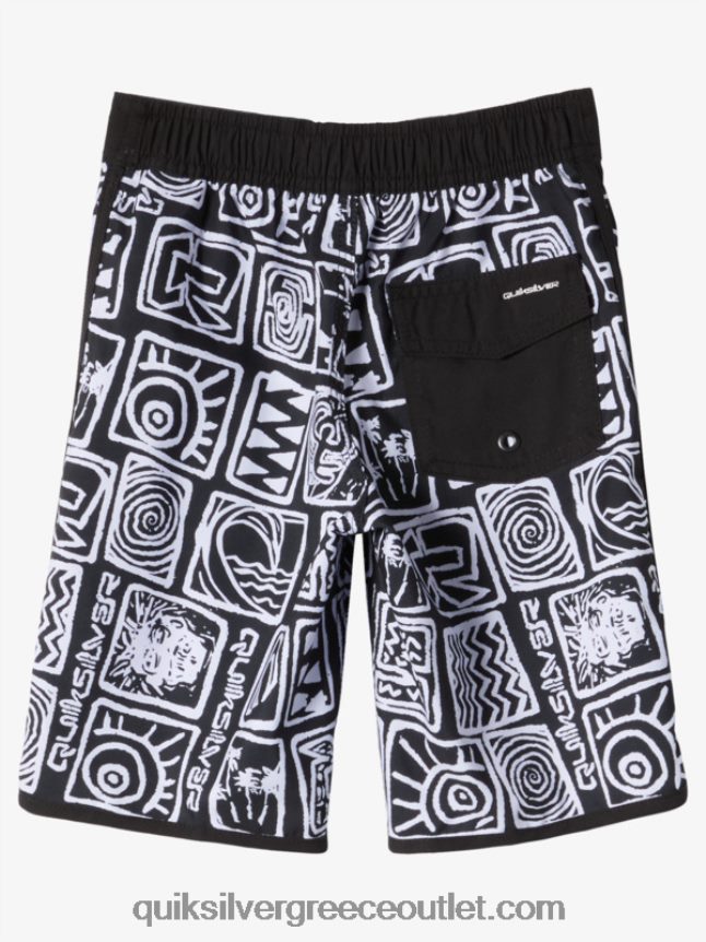 2-7 καθημερινά χτένι 14 σανίδες Quiksilver αγόρια 66LP841921 μαύρος