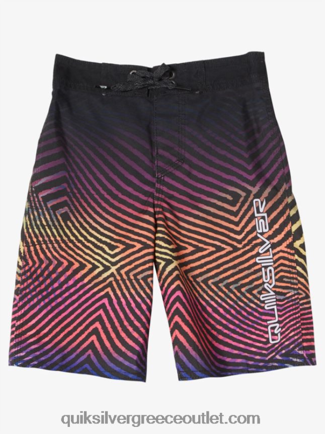 2-7 καθημερινά στημόνι fade 14 boardshorts Quiksilver αγόρια 66LP842176 ασφαλτικό σκυρόδερμα