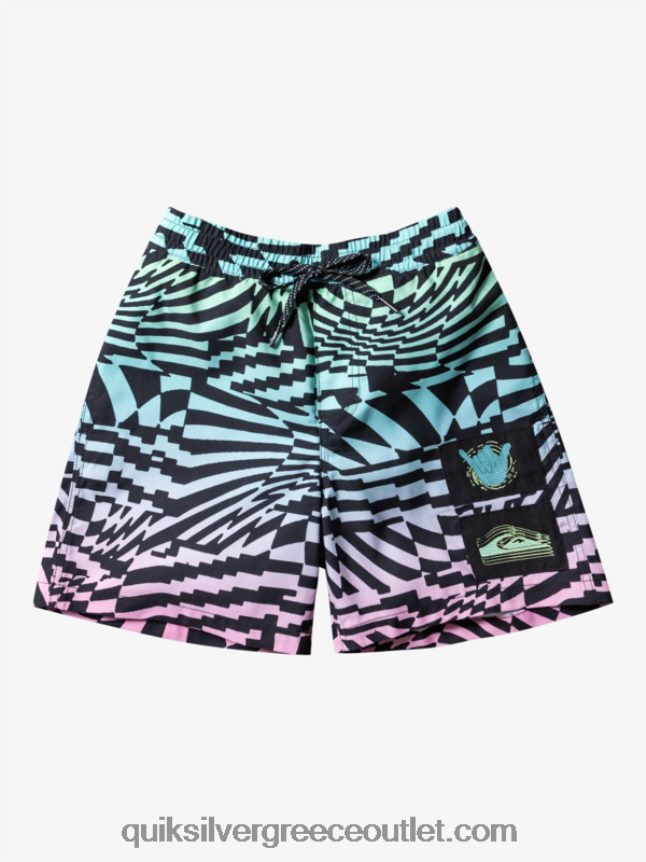 8-16 ριζικά 14 βολέ Quiksilver αγόρια 66LP841988 μαύρος