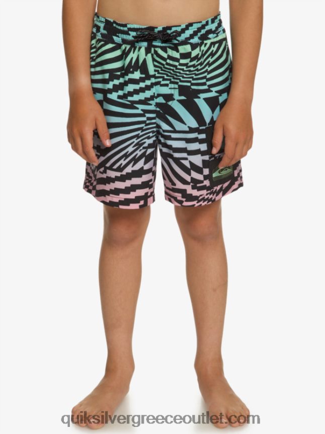 8-16 ριζικά 14 βολέ Quiksilver αγόρια 66LP841988 μαύρος
