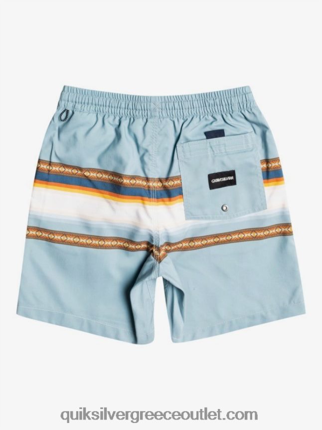 8-16 ήλιος ξεθώριασε 15 ανακυκλωμένα βολέ Quiksilver αγόρια 66LP842320 ακρόπολη μπλε