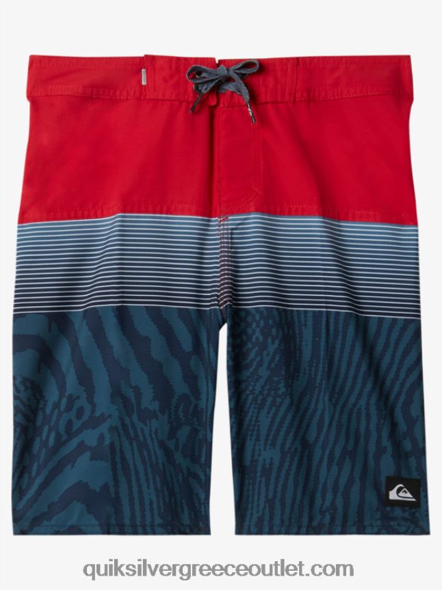 8-16 καθημερινά πάνελ 17 boardshorts Quiksilver αγόρια 66LP841904 κόκκινο υψηλού κινδύνου