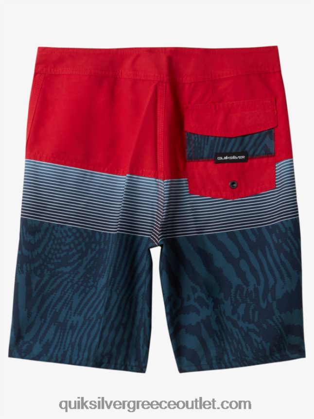 8-16 καθημερινά πάνελ 17 boardshorts Quiksilver αγόρια 66LP841904 κόκκινο υψηλού κινδύνου