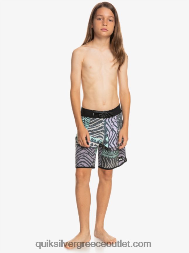 8-16 highlite χτένι 16 boardshorts Quiksilver αγόρια 66LP842147 μεσάνυχτα ναυτικό