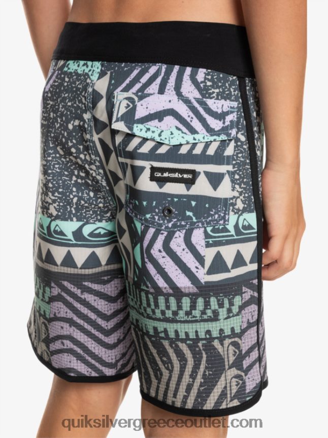 8-16 highlite χτένι 16 boardshorts Quiksilver αγόρια 66LP842147 μεσάνυχτα ναυτικό