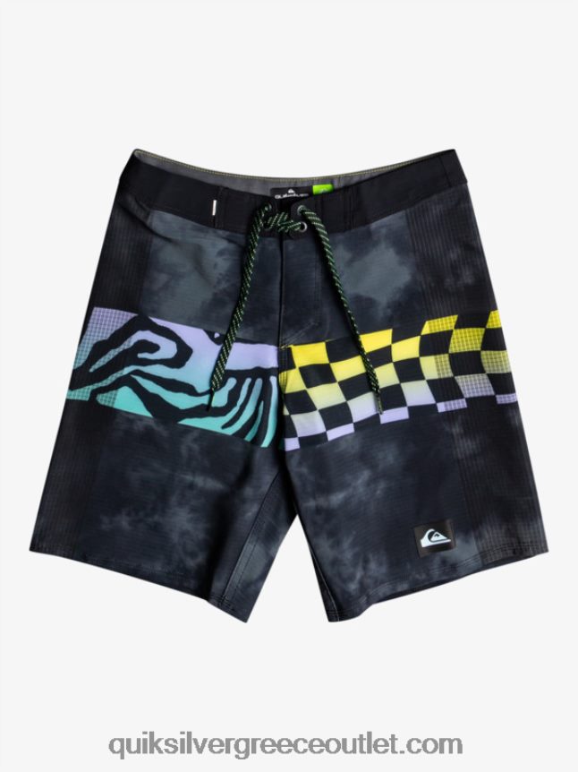8-16 highlite τόξο yth 16 κοντό ταμπλό Quiksilver αγόρια 66LP842323 πράσινο της πισίνας