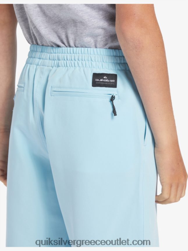 8-16 ocean elastic 18 αμφίβια boardshort Quiksilver αγόρια 66LP842068 μπλε του ουρανού
