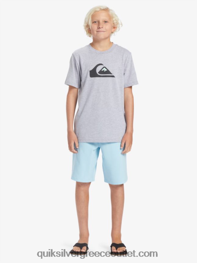 8-16 ocean elastic 18 αμφίβια boardshort Quiksilver αγόρια 66LP842068 μπλε του ουρανού