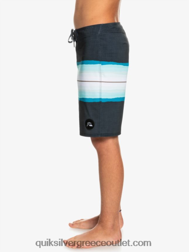 8-16 απόχρωση ρητίνης surfsilk 17 boardshorts Quiksilver αγόρια 66LP842301 μαύρος