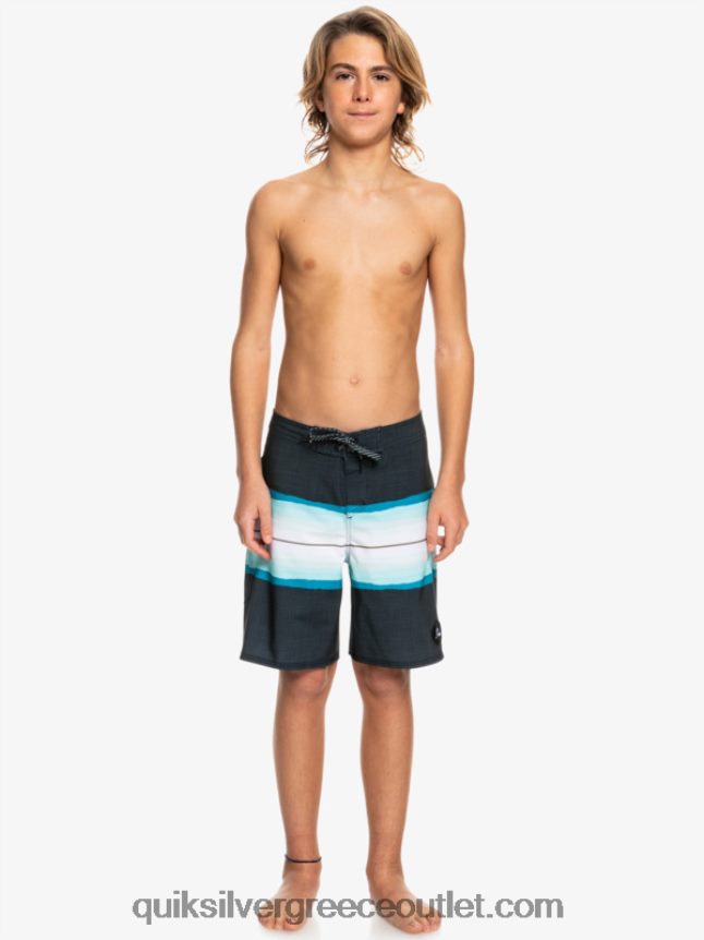 8-16 απόχρωση ρητίνης surfsilk 17 boardshorts Quiksilver αγόρια 66LP842301 μαύρος