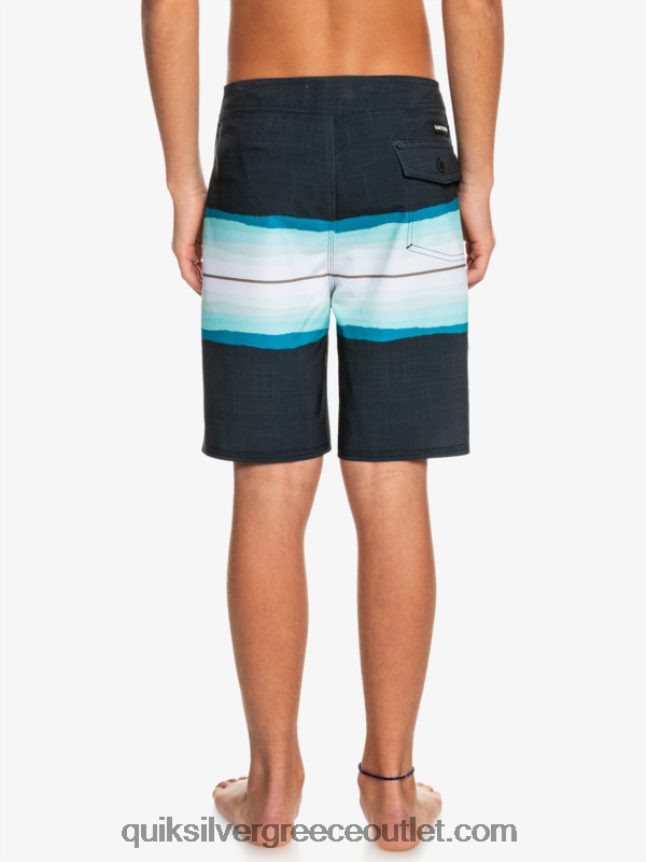 8-16 απόχρωση ρητίνης surfsilk 17 boardshorts Quiksilver αγόρια 66LP842301 μαύρος