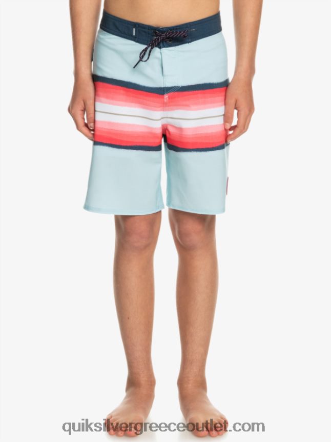 8-16 απόχρωση ρητίνης surfsilk 17 boardshorts Quiksilver αγόρια 66LP842302 μπλε γκρι