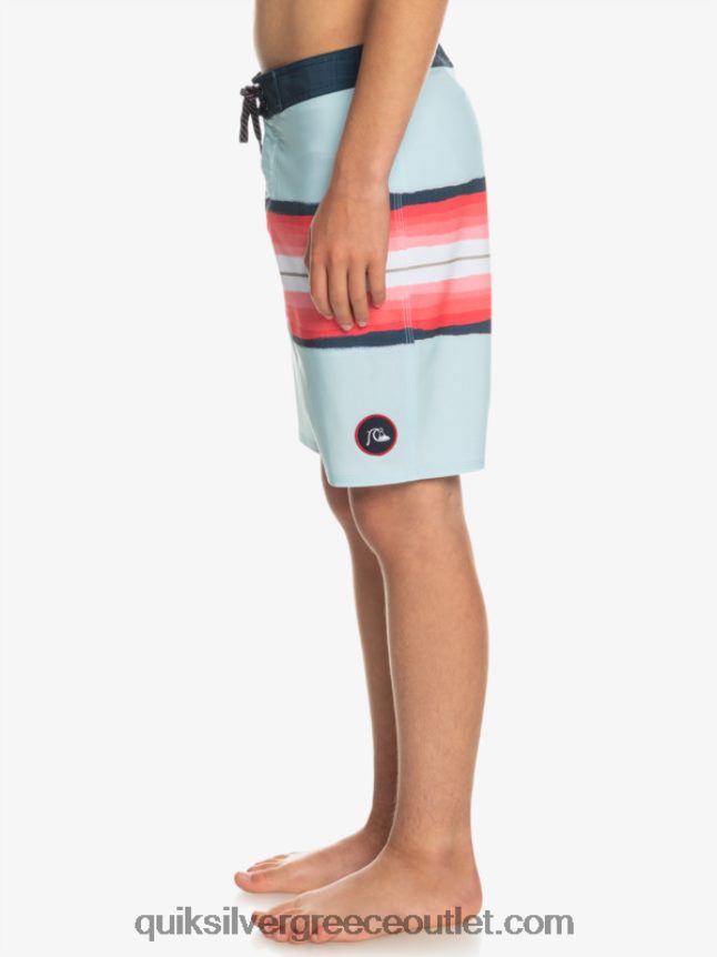 8-16 απόχρωση ρητίνης surfsilk 17 boardshorts Quiksilver αγόρια 66LP842302 μπλε γκρι