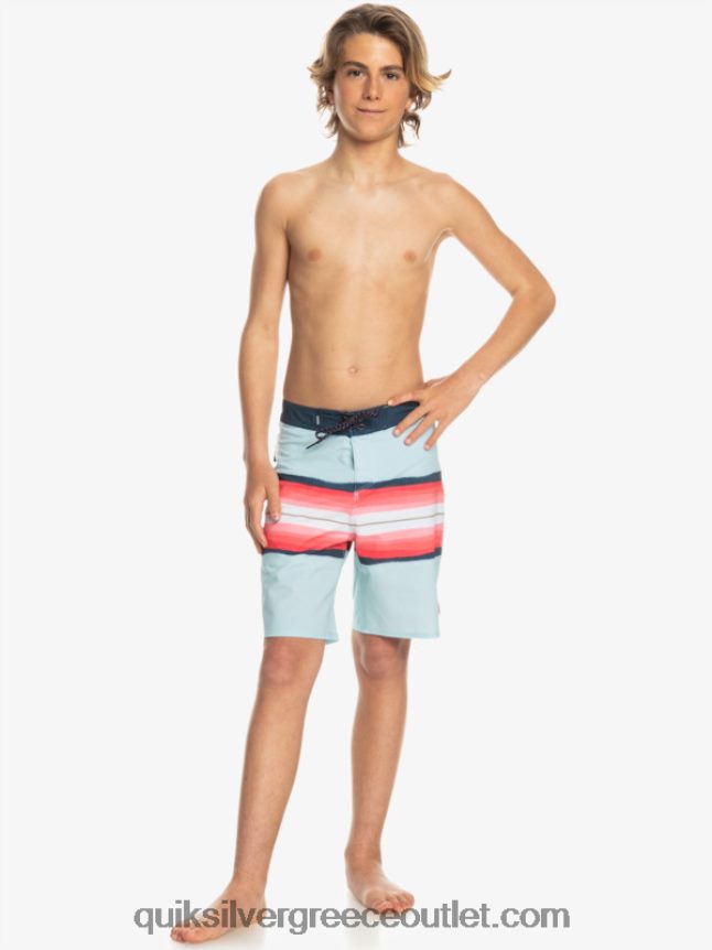 8-16 απόχρωση ρητίνης surfsilk 17 boardshorts Quiksilver αγόρια 66LP842302 μπλε γκρι