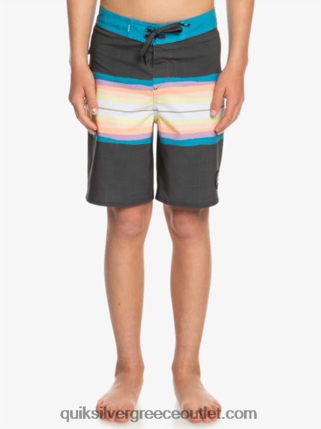 8-16 απόχρωση ρητίνης surfsilk 17 boardshorts Quiksilver αγόρια 66LP842303 ασφαλτικό σκυρόδερμα