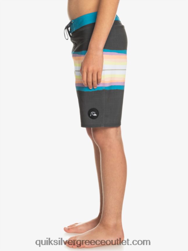 8-16 απόχρωση ρητίνης surfsilk 17 boardshorts Quiksilver αγόρια 66LP842303 ασφαλτικό σκυρόδερμα