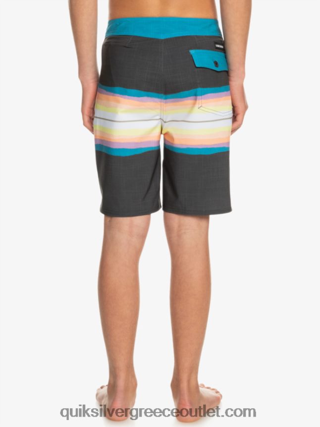 8-16 απόχρωση ρητίνης surfsilk 17 boardshorts Quiksilver αγόρια 66LP842303 ασφαλτικό σκυρόδερμα