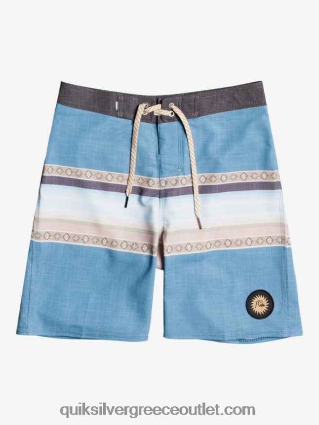 8-16 surfsilk sun ξεθώριασε 17 boardshorts Quiksilver αγόρια 66LP842281 γαλάζιος παράδεισος