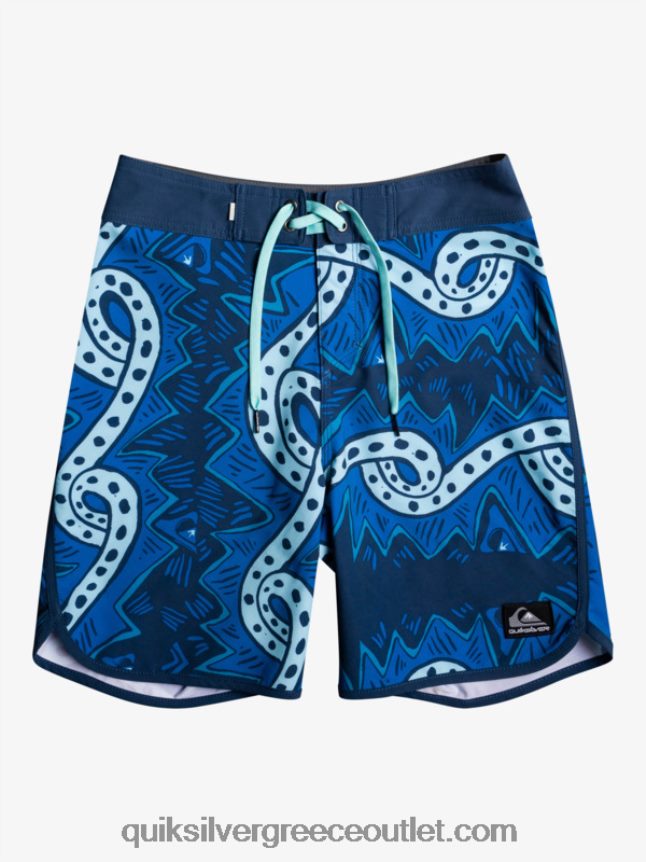 8-16 surfsilk throwback 17 boardshorts Quiksilver αγόρια 66LP842328 διακριτικά μπλε