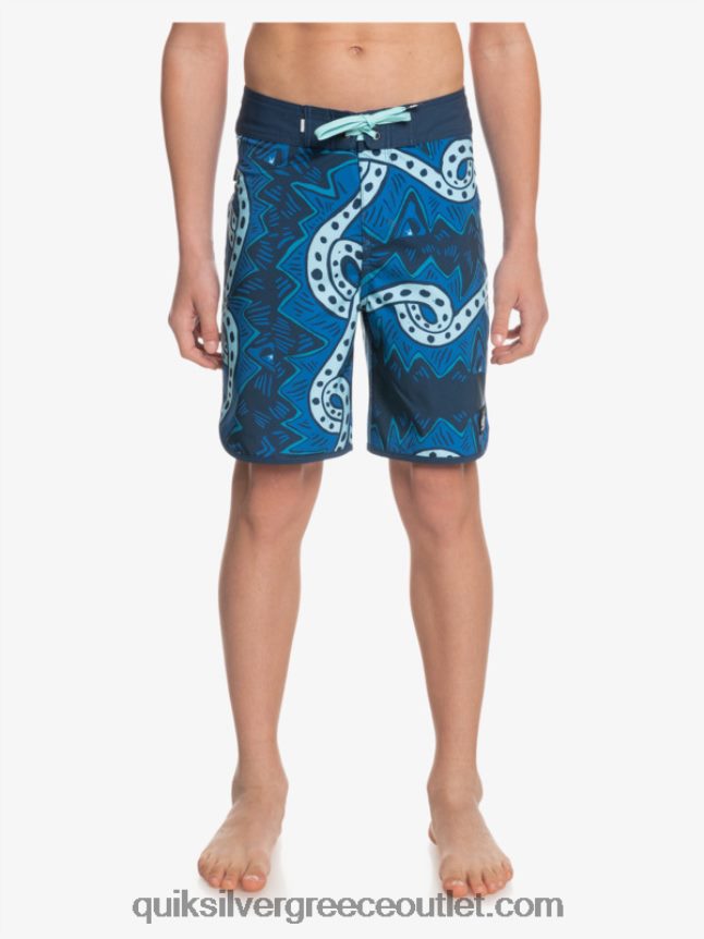 8-16 surfsilk throwback 17 boardshorts Quiksilver αγόρια 66LP842328 διακριτικά μπλε