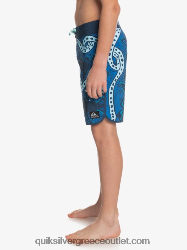 8-16 surfsilk throwback 17 boardshorts Quiksilver αγόρια 66LP842328 διακριτικά μπλε